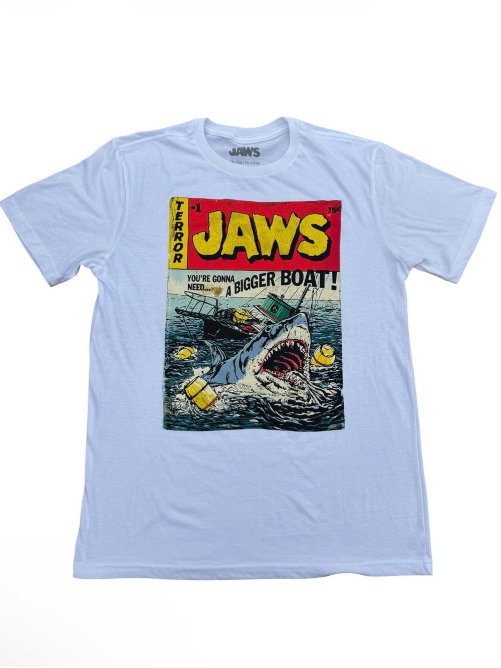 Jaws Pulp Attack Comic Gender-Neutral Graphic T-Shirt for Kids XL nwot